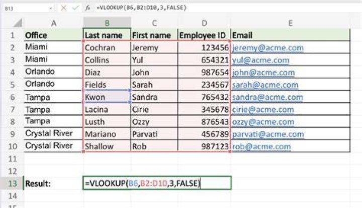 How do I do a Vlookup in Excel OpenOffice?