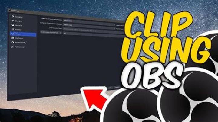 How do you clip in OBS?